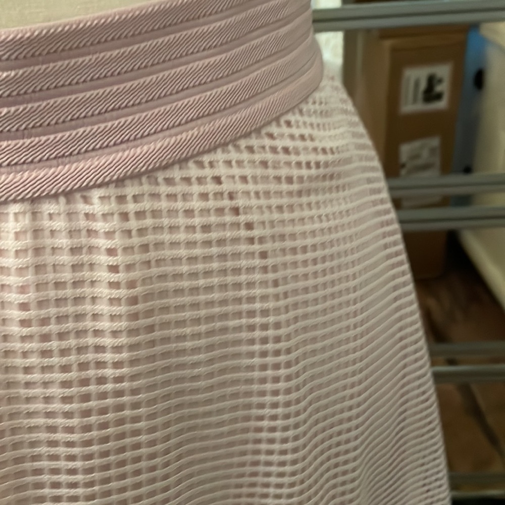 Alfani pink midi skirt with mesh overlay.NWT. Size Medium. Lovely. - Picture 2 of 5